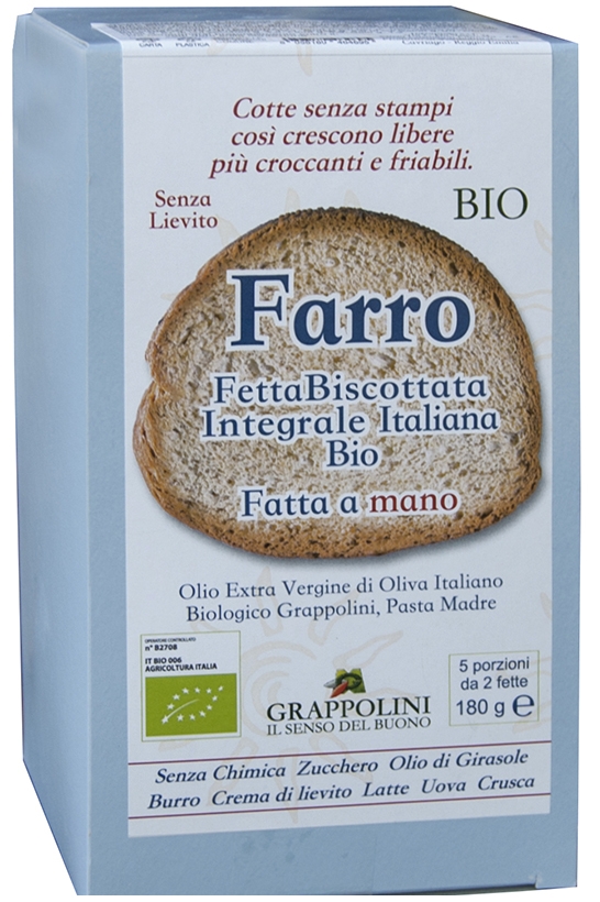 Fetta Biscottata Farro Bio Integrale